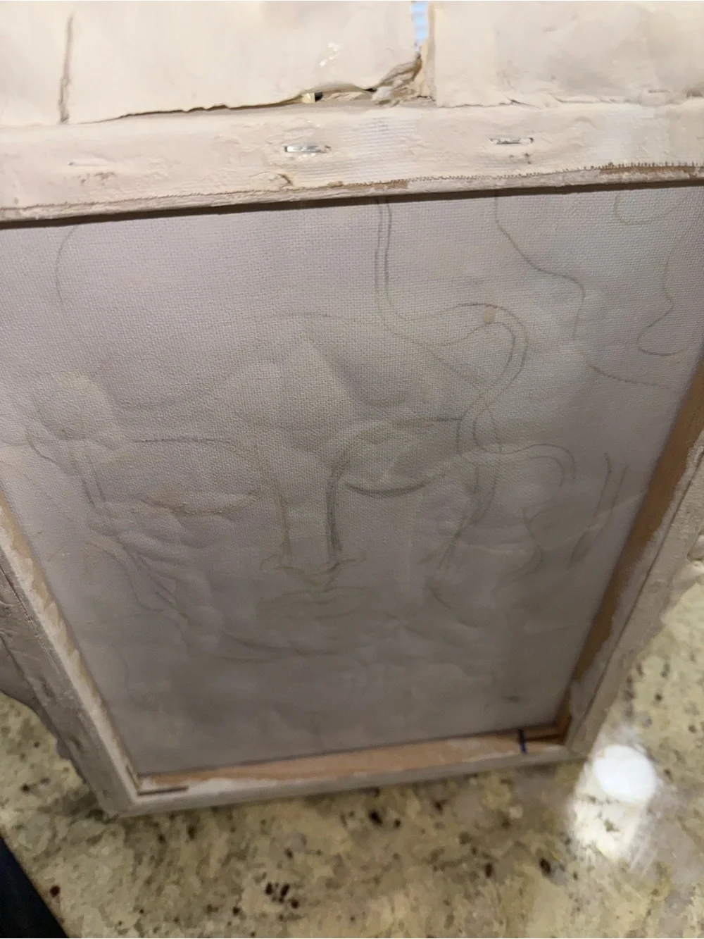 OPEN TO NEGOTIATE White Clay Face Wall Art - Picture 3 of 3